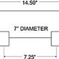 Firestone Air Tank 2 Gallon 7in. x 14.5in. (2) 1/4in. NPT Ports 150 PSI Max - Black (WR17609126)