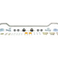 Whiteline 99+ Holden/Opel Astra / 6/01-05 Zafira Rear 24mm Heavy Duty Adjustable Swaybar
