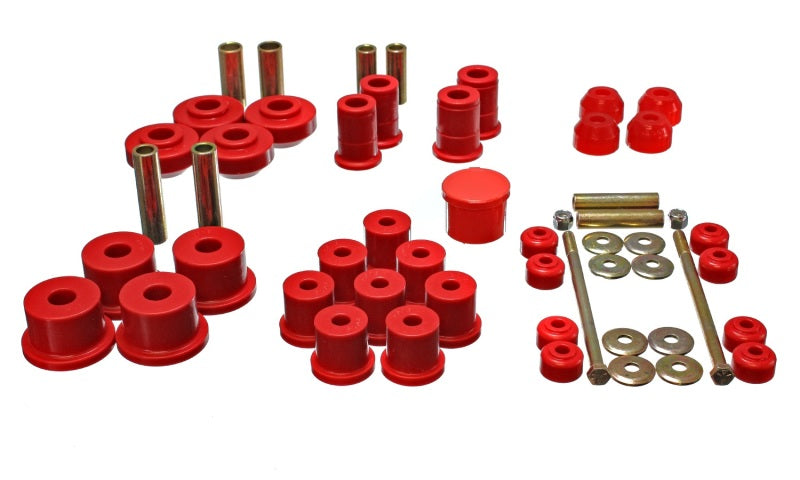 Energy Suspension 67-73 Ford Mustang Red Hyper-flex Master Bushing Set