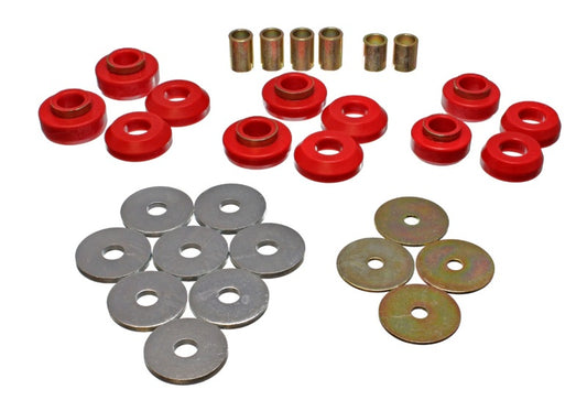 Energy Suspension 75-79 Chevrolet Nova / Chevy II Red Body Mount Set