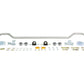 Whiteline 99+ Holden/Opel Astra / 6/01-05 Zafira Rear 24mm Heavy Duty Adjustable Swaybar
