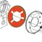 SPC Performance EZ Shim Dual Angle Camber/Toe Shim (Red)