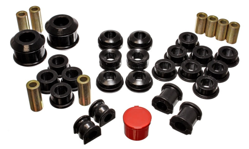 Energy Suspension 02-04 Acura RSX (includes Type S) Black Hyper-Flex Master Bushing Set