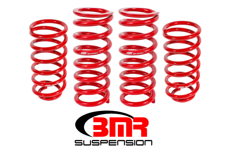 BMR 79-04 Fox Mustang Lowering Spring Kit (Set Of 4) - Red