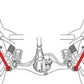 SPC Performance 91-97 Toyota Landcruiser Rear Lower Control Arms (Pair)